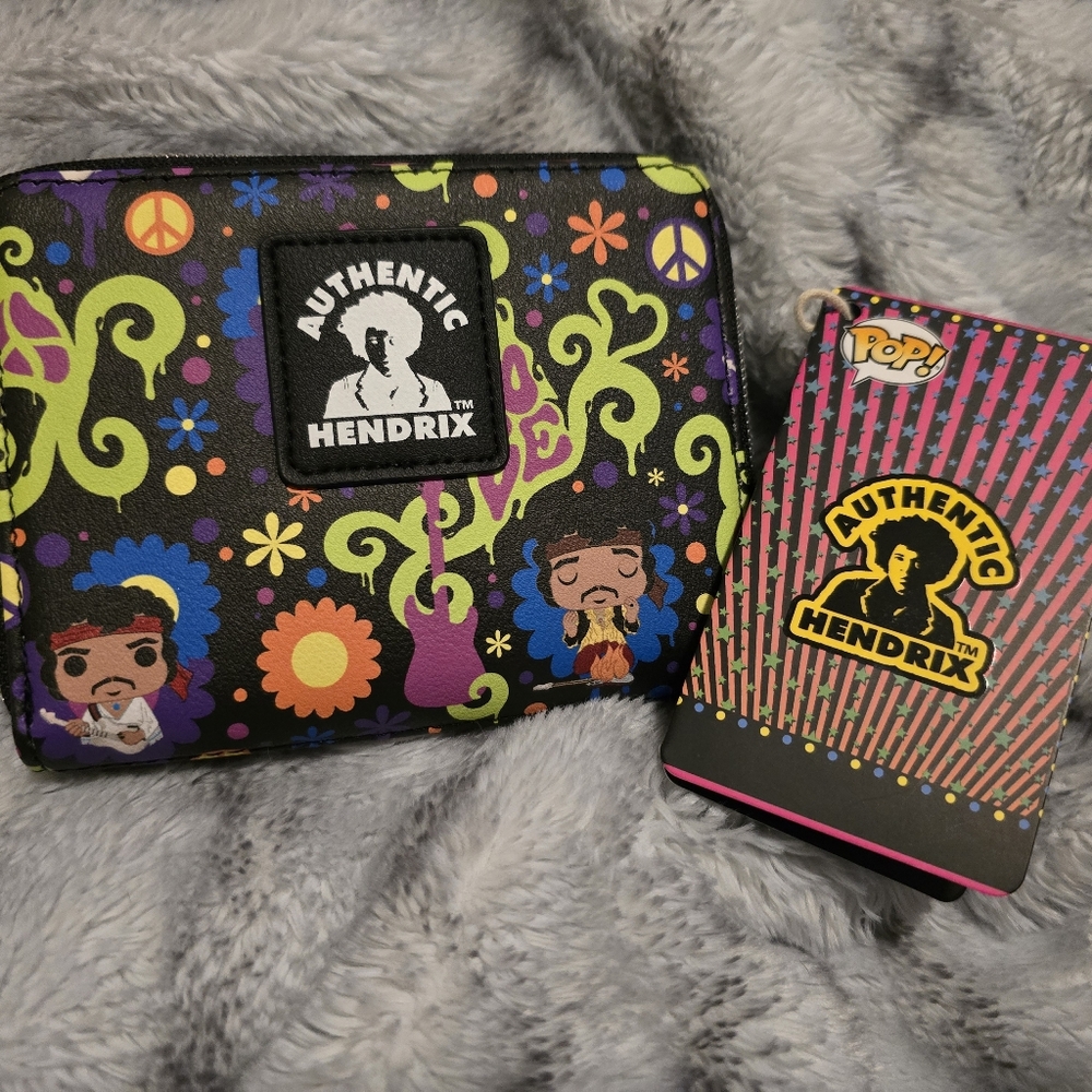 Authentic Jimi Hendrix Funko Pop Wallet